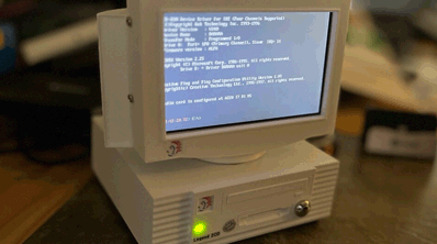 image of the 3d printed miniature packard bell 2cd